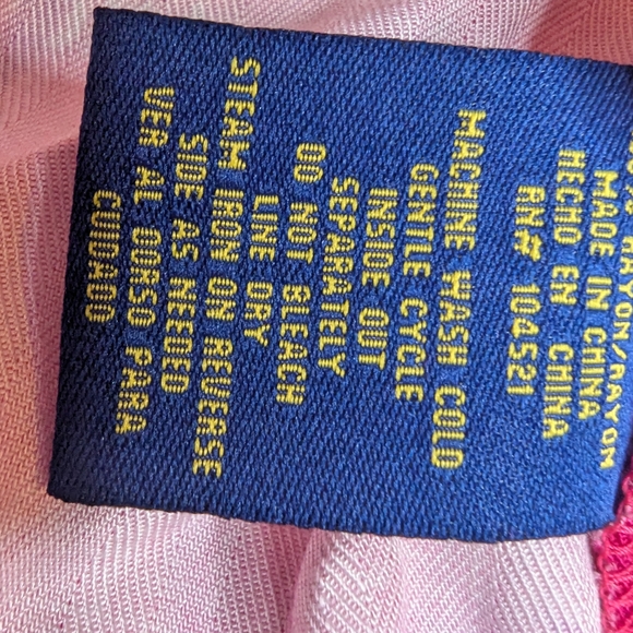 VTG Island Traders Hawaiian Tropical Shirt Pink Men's M Short Sleeve Button Up - Picture 7 of 10